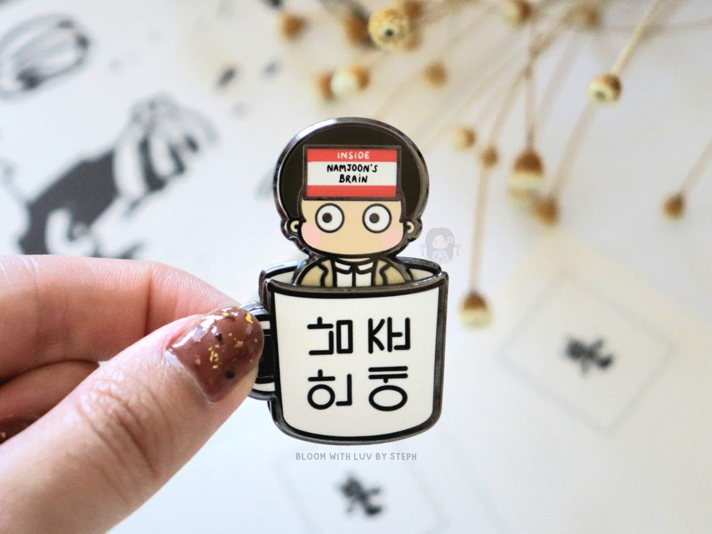 [PRE-ORDER] LOST! Namjoon in a Mug Sliding Enamel Pin | Est. Ship Date: October 2024 (read description)