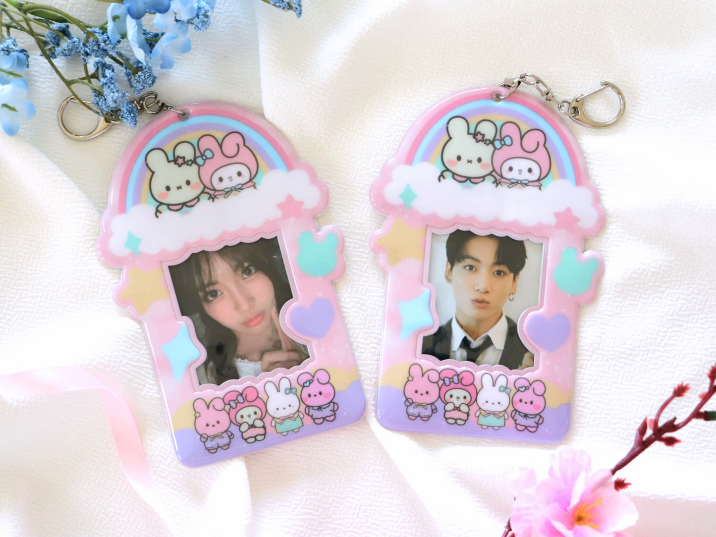 My Favorite Bunnies Photocard Holder - Bloom With Luv x MaggieesCreations Collab