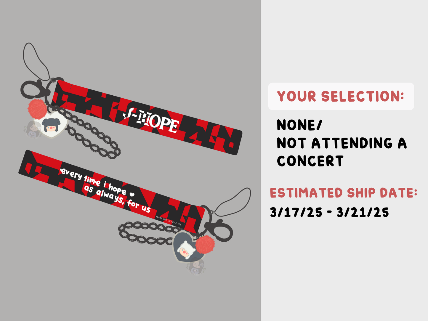 [PRE-ORDER] HOPE Wrist Strap Lanyard Keychain | Est. Ship Date: March 2025 (read description)