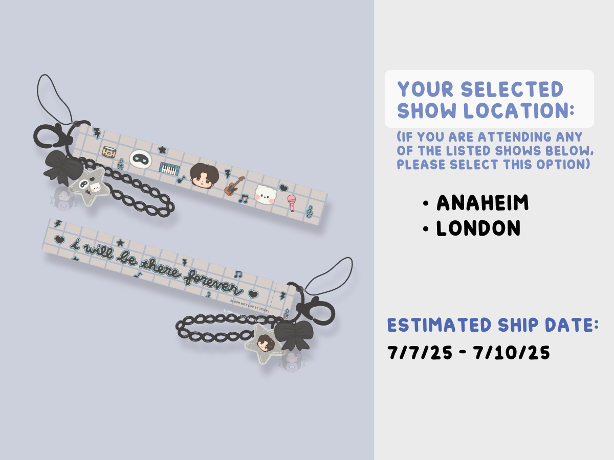 [PRE-ORDER] Seokjinnie's Buddies Rockstar Wrist Strap Lanyard Keychain | Est. Ship Date: July 2025 (read description)
