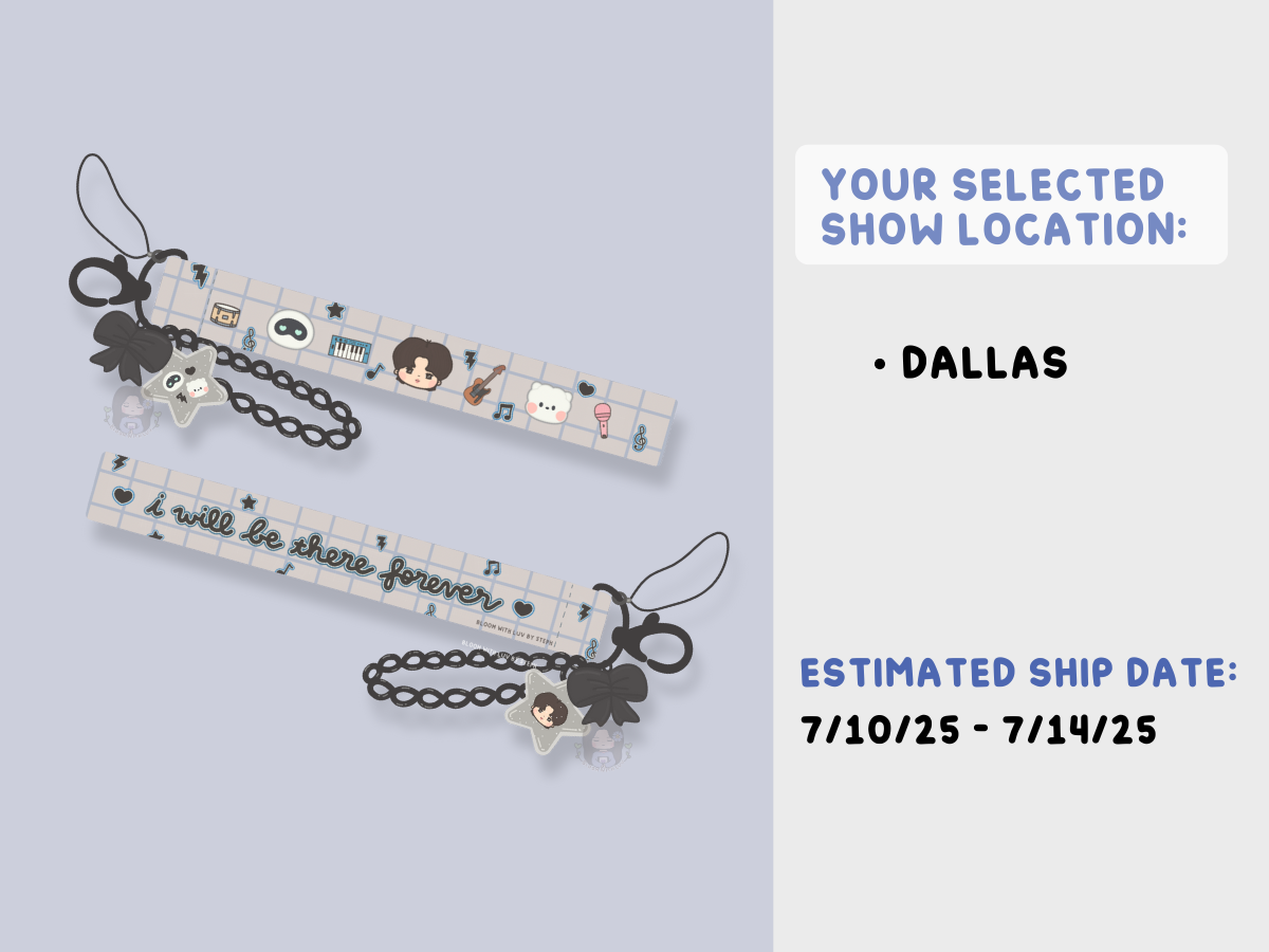 [PRE-ORDER] Seokjinnie's Buddies Rockstar Wrist Strap Lanyard Keychain | Est. Ship Date: July 2025 (read description)