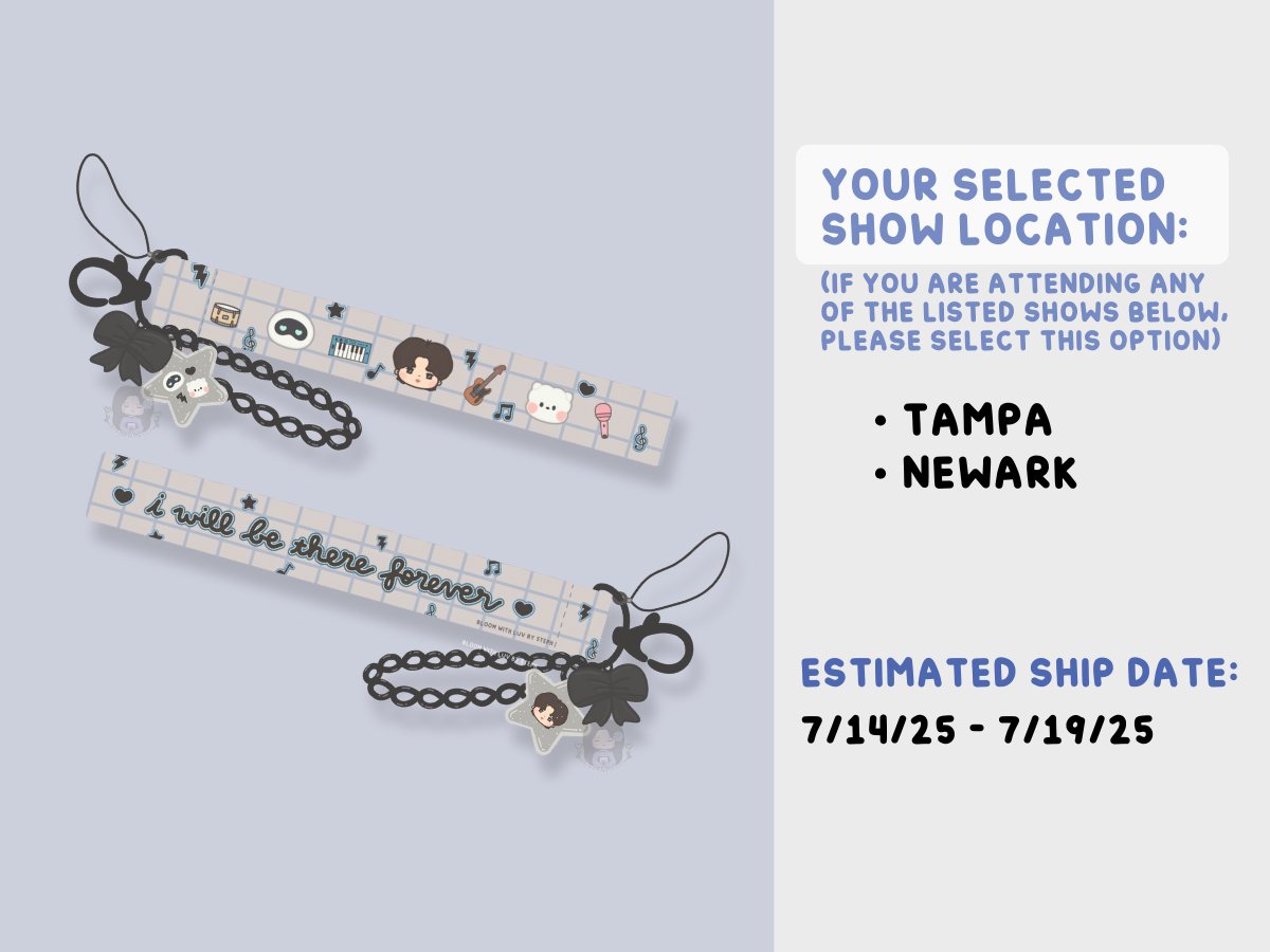 [PRE-ORDER] Seokjinnie's Buddies Rockstar Wrist Strap Lanyard Keychain | Est. Ship Date: July 2025 (read description)