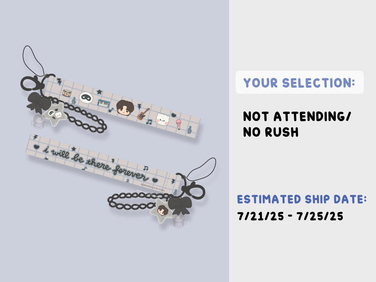 [PRE-ORDER] Seokjinnie's Buddies Rockstar Wrist Strap Lanyard Keychain | Est. Ship Date: July 2025 (read description)