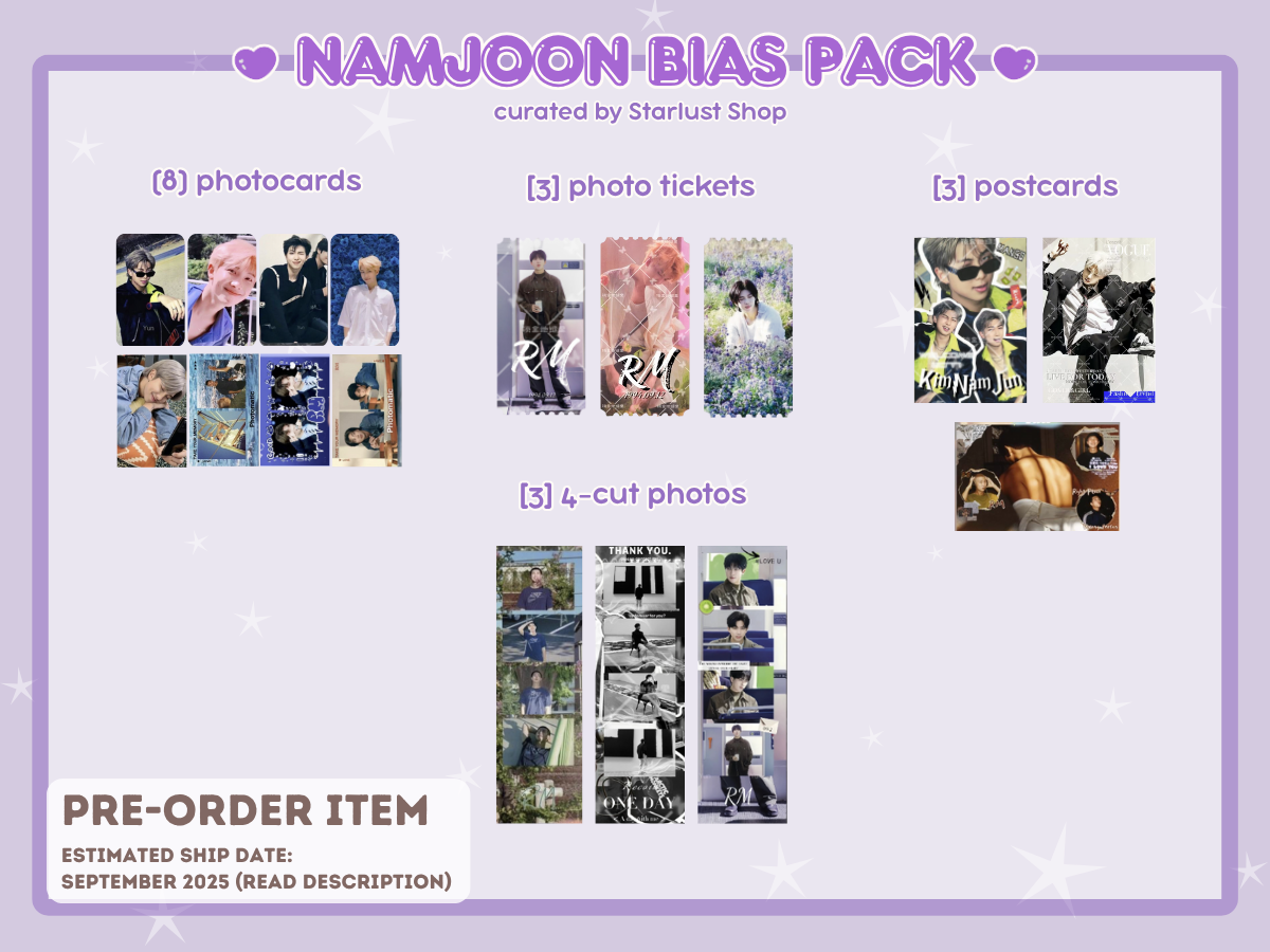 [PRE-ORDER] Bangtan Bias Packs - Bloom With Luv x Starlust Shop Collab | Est. Ship Date: September 2025