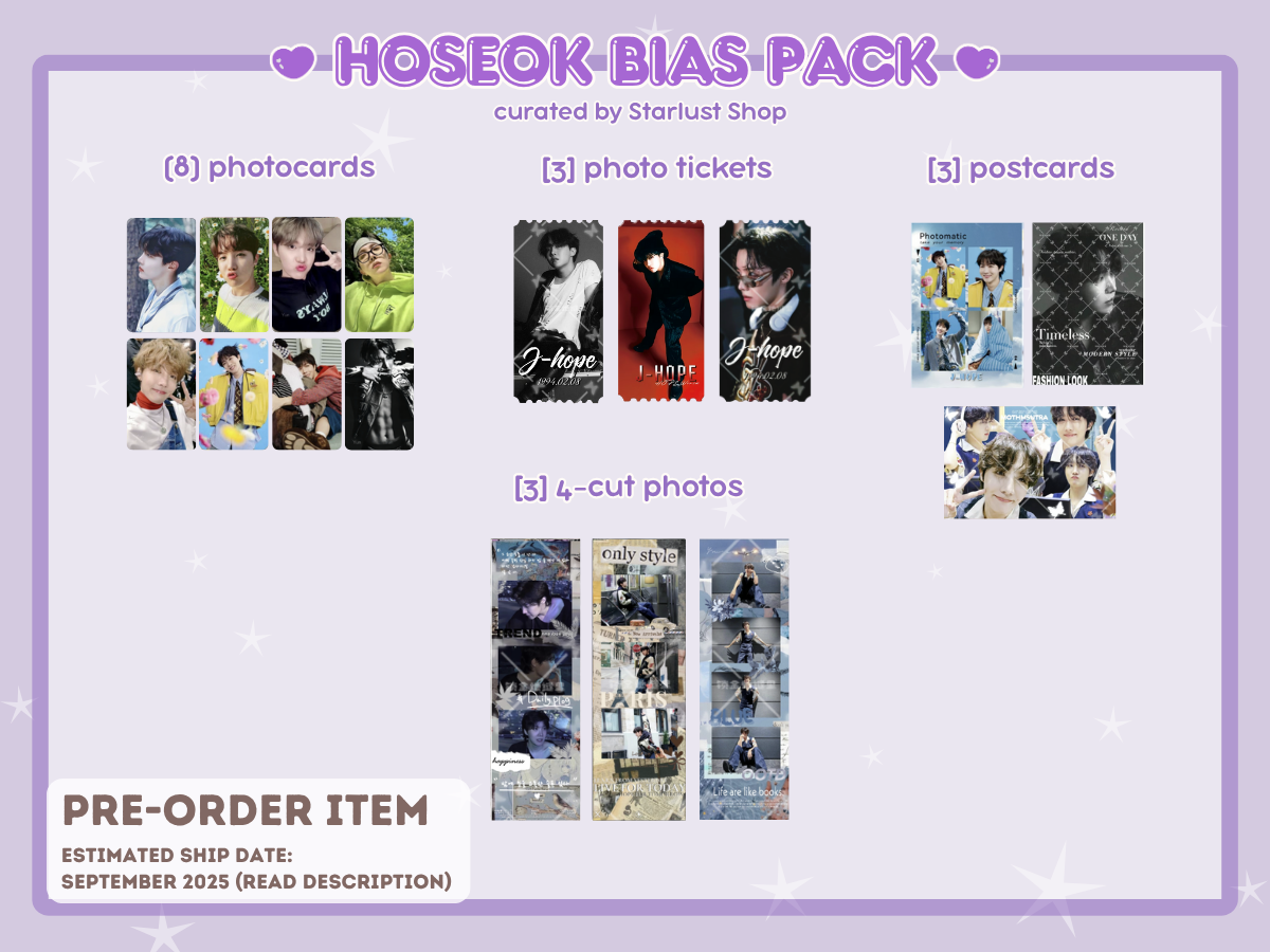 [PRE-ORDER] Bangtan Bias Packs - Bloom With Luv x Starlust Shop Collab | Est. Ship Date: September 2025