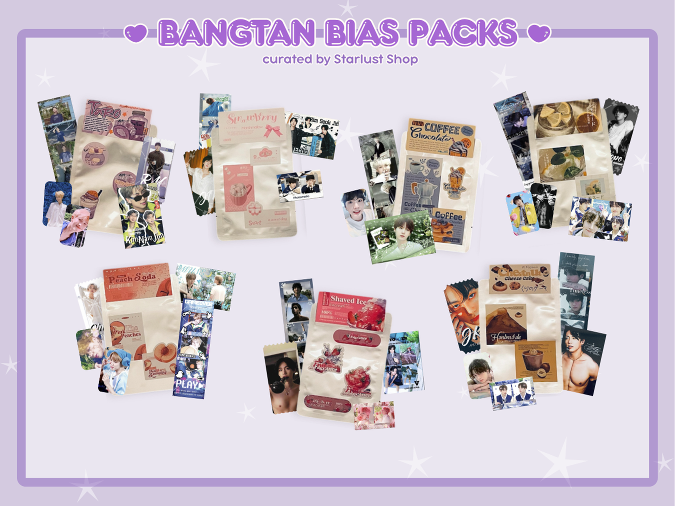 Bangtan Bias Packs - Bloom With Luv x Starlust Shop Collab