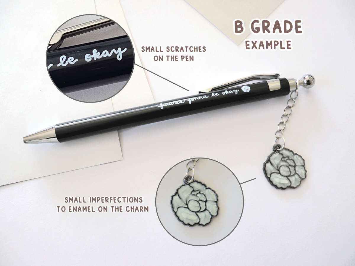 Yoongi Lotus Flower Charm Pen