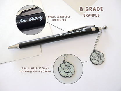 Yoongi Lotus Flower Charm Pen