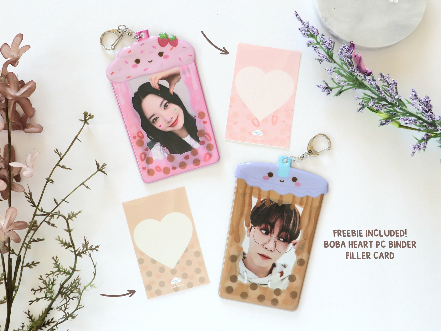 Boba Photocard Holders - Lovely St. Shop x Bloom With Luv Collab