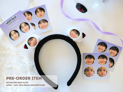 [PRE-ORDER] ARMY Bam Photo Plush Headband | Est. Ship Date: April - May 2026 (read description)