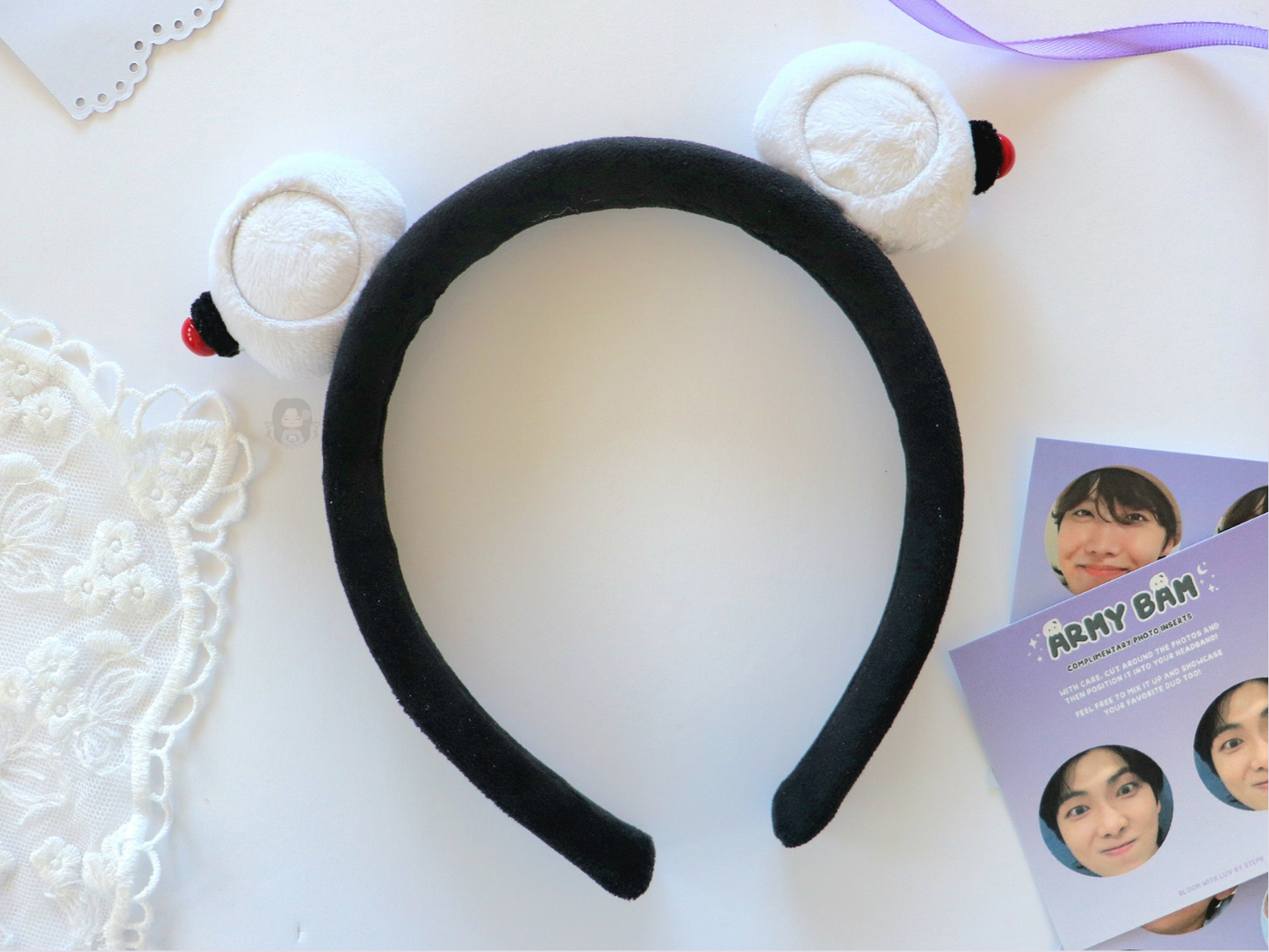 [PRE-ORDER] ARMY Bam Photo Plush Headband | Est. Ship Date: April - May 2026 (read description)