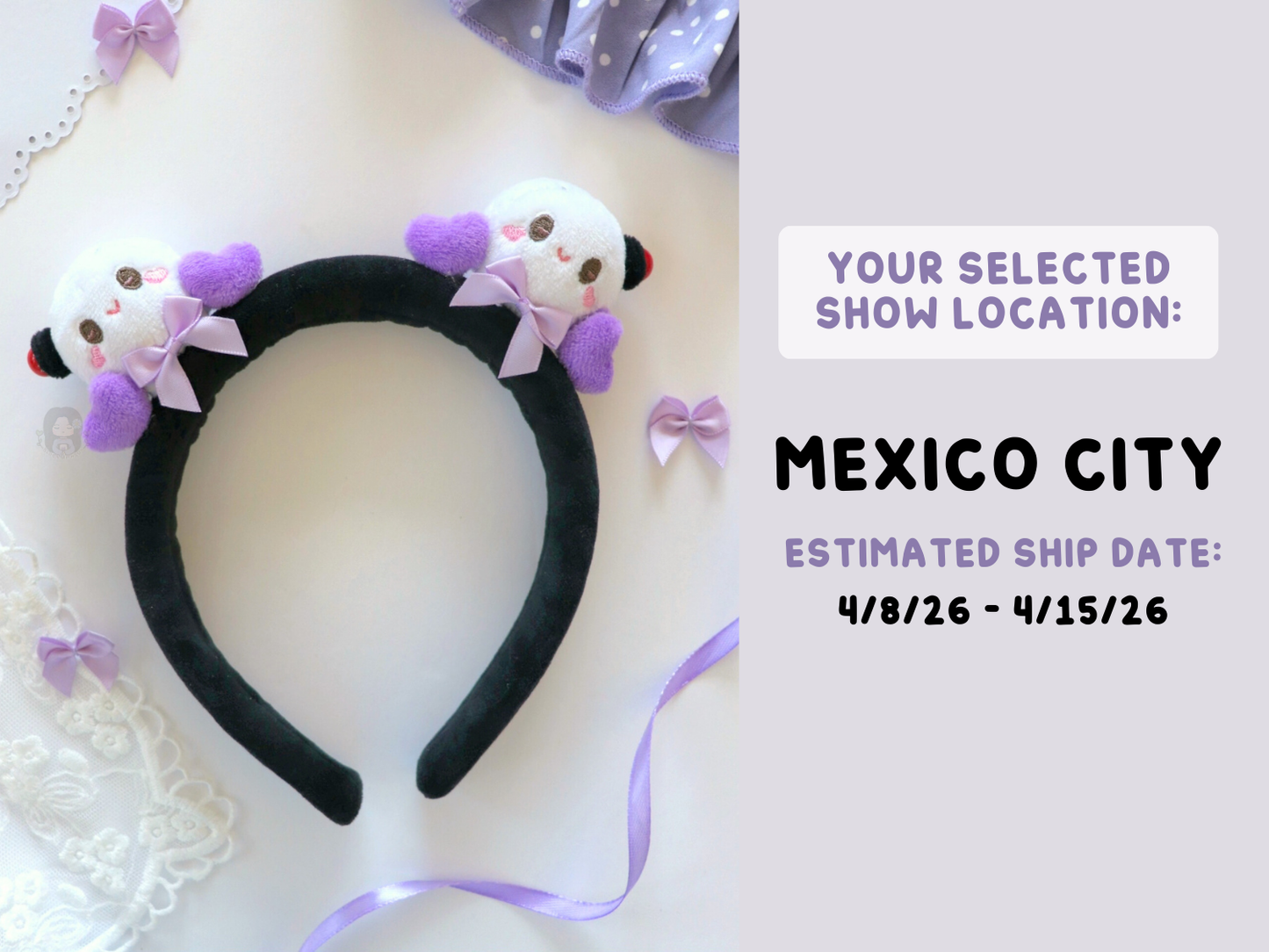 [PRE-ORDER] ARMY Bam Borahae Plush Headband | Est. Ship Date: April - May 2026 (read description)