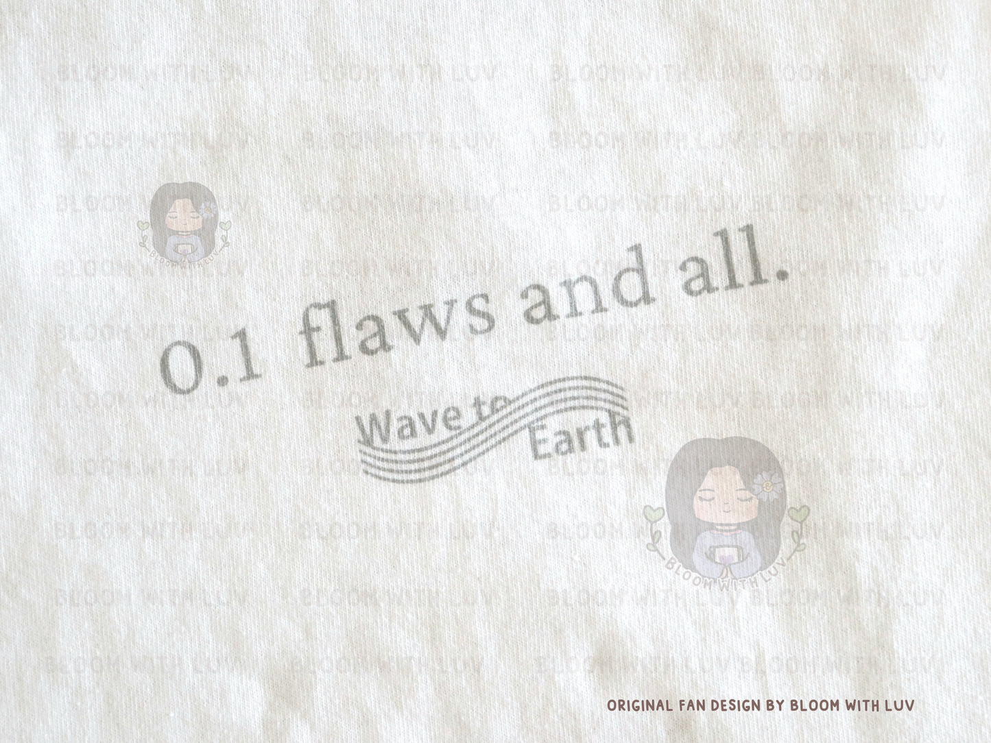 Wave to Earth - 0.1 flaws and all. Album Tracklist T-Shirt – Bloom With  Luv