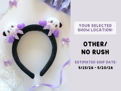 [PRE-ORDER] ARMY Bam Borahae Plush Headband | Est. Ship Date: April - May 2026 (read description)