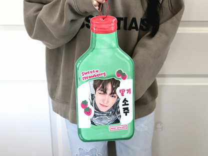 [PRE-ORDER] Giant Soju Photocard Holder - Lovely St. Shop x Bloom With Luv Collab | Est. Ship Date: mid-late June 2025 (read description)