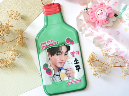 [PRE-ORDER] Giant Soju Photocard Holder - Lovely St. Shop x Bloom With Luv Collab | Est. Ship Date: mid-late June 2025 (read description)