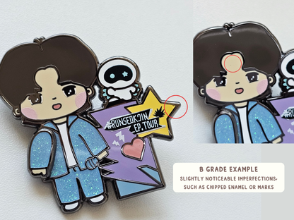 "Dallyeora, Seokjin!" #RunSeokjin_EP.Tour Memorabilia Swivel Pin