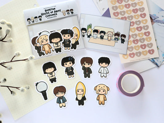 Bangtan House of ARMY Costumes Sticker Pack