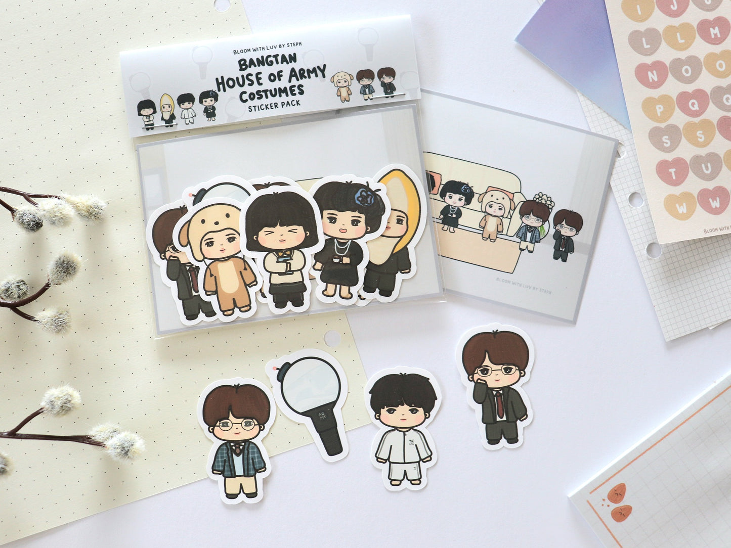 Bangtan House of ARMY Costumes Sticker Pack