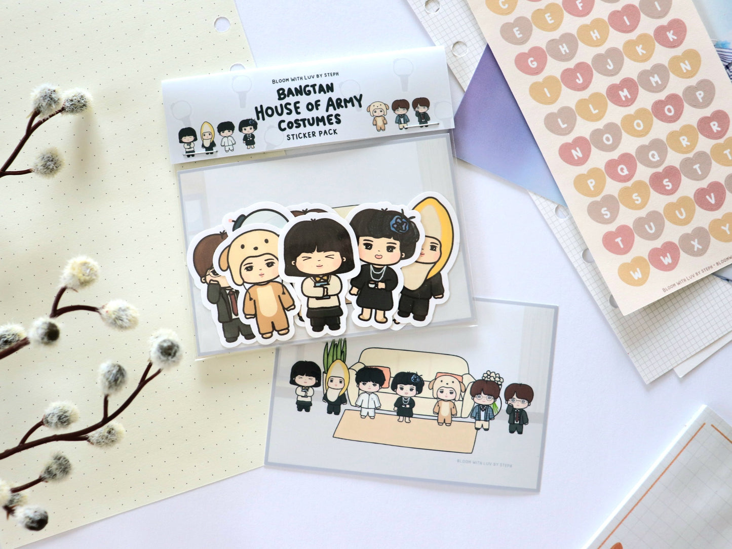 Bangtan House of ARMY Costumes Sticker Pack