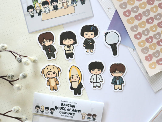 Bangtan House of ARMY Costumes Sticker Pack