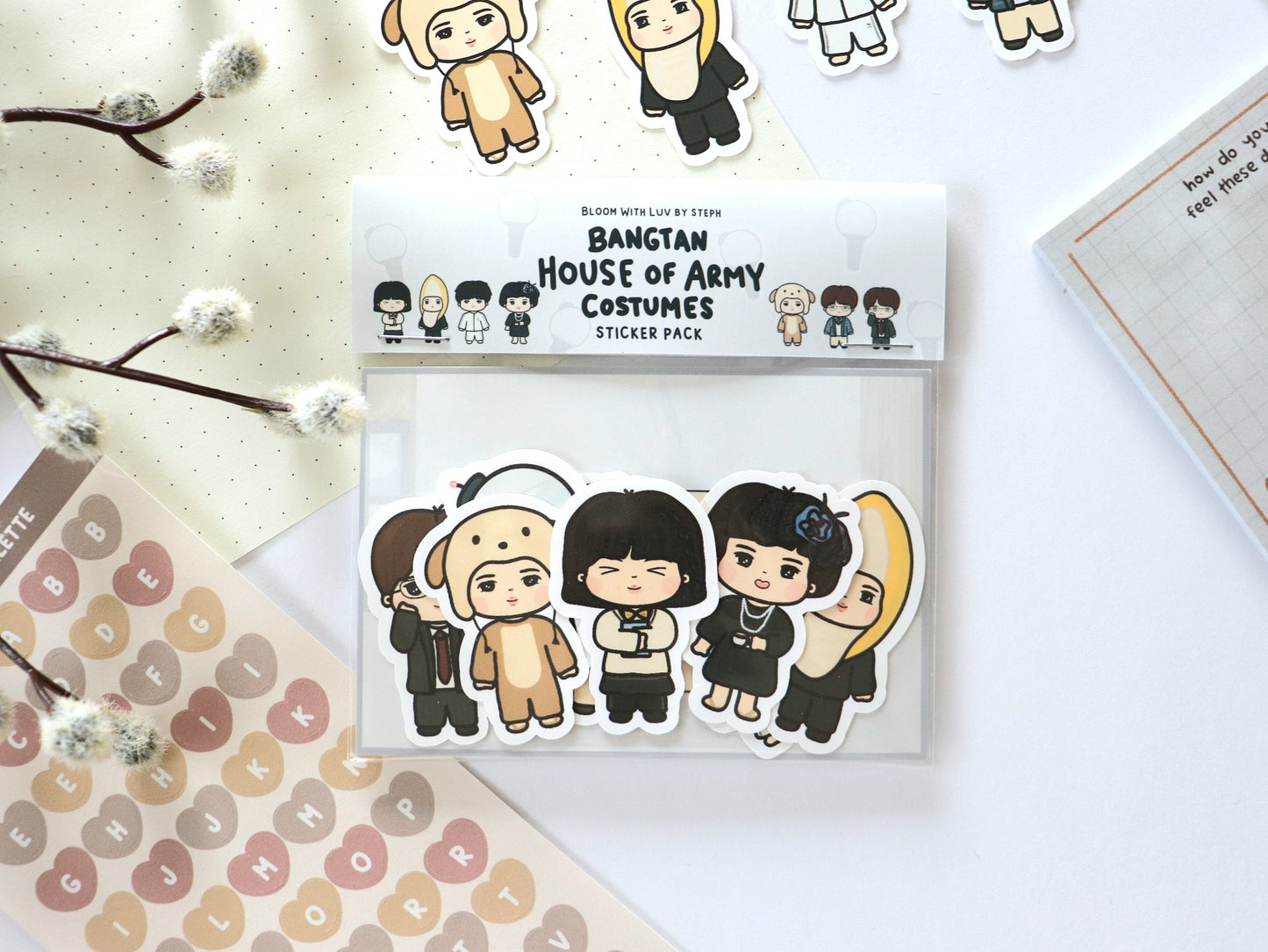 Bangtan House of ARMY Costumes Sticker Pack