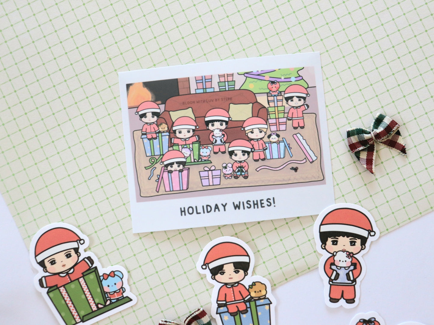 Bangtan Santas Holiday Sticker Pack