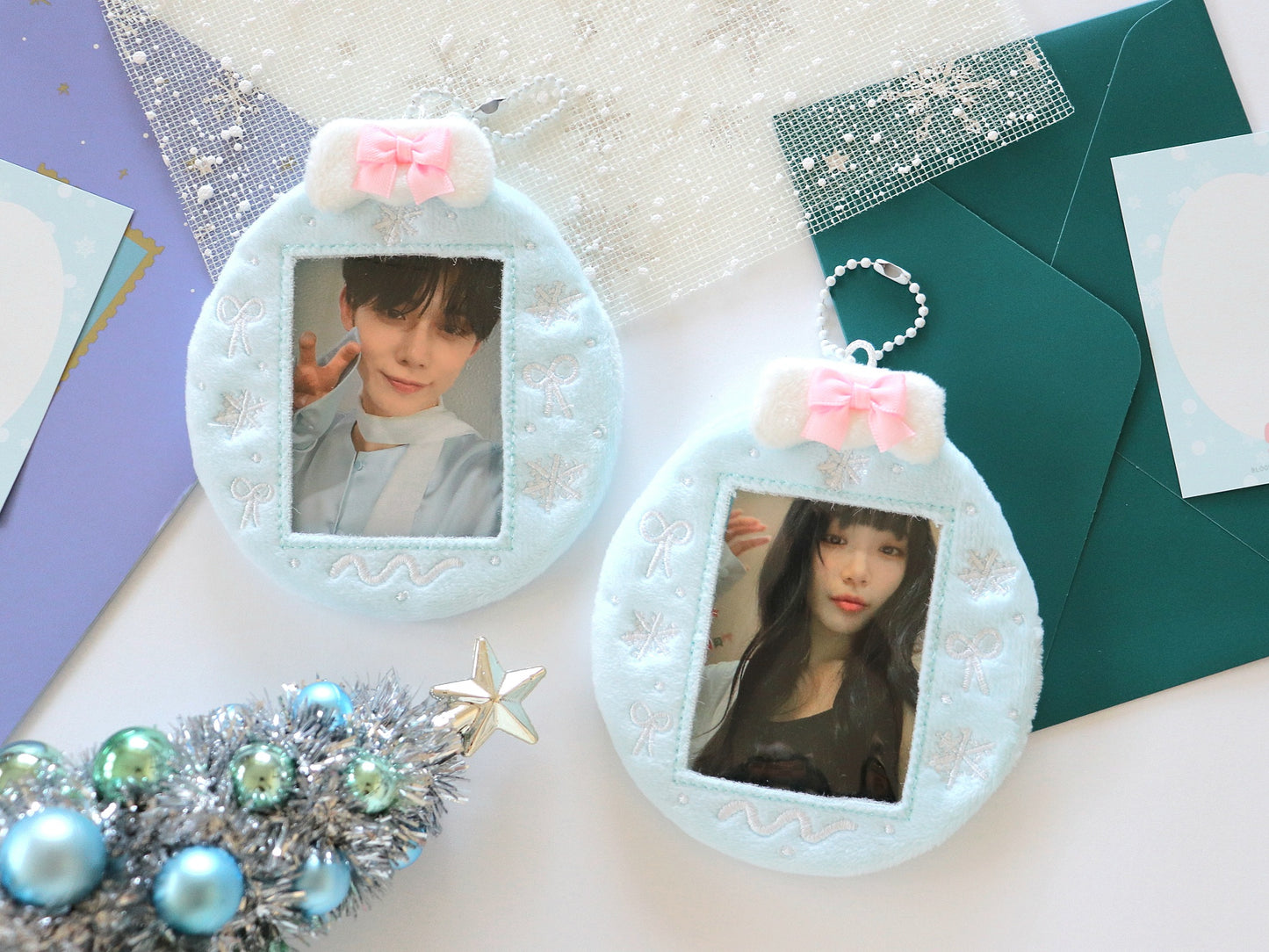 Winter Frost Ornament Plush Photocard Holder