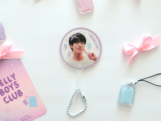 JinBin Jellies Club Jin and Soobin Mini Picket Keychain - Lovely St. Shop x Bloom With Luv Collab