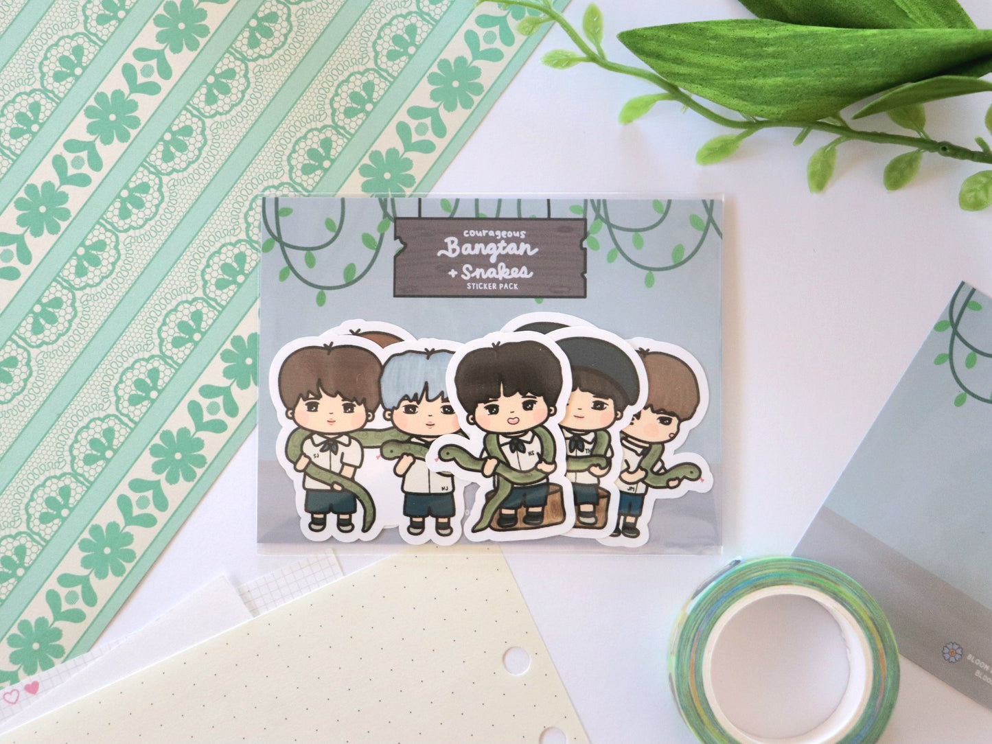 Courageous Bangtan + Snakes Sticker Pack