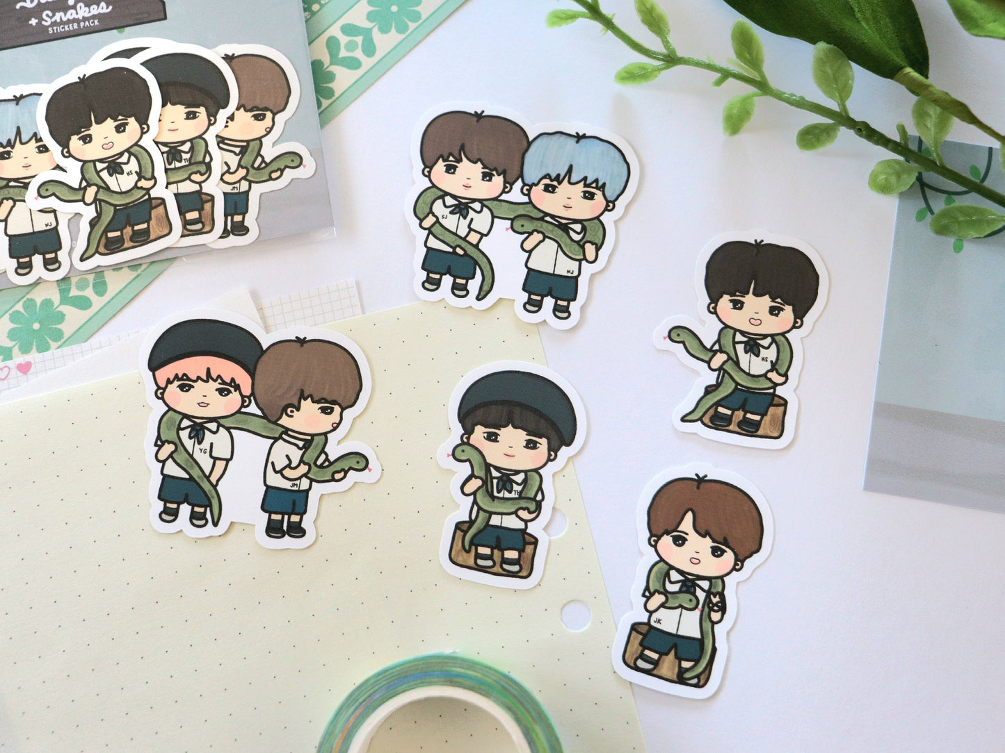 Courageous Bangtan + Snakes Sticker Pack