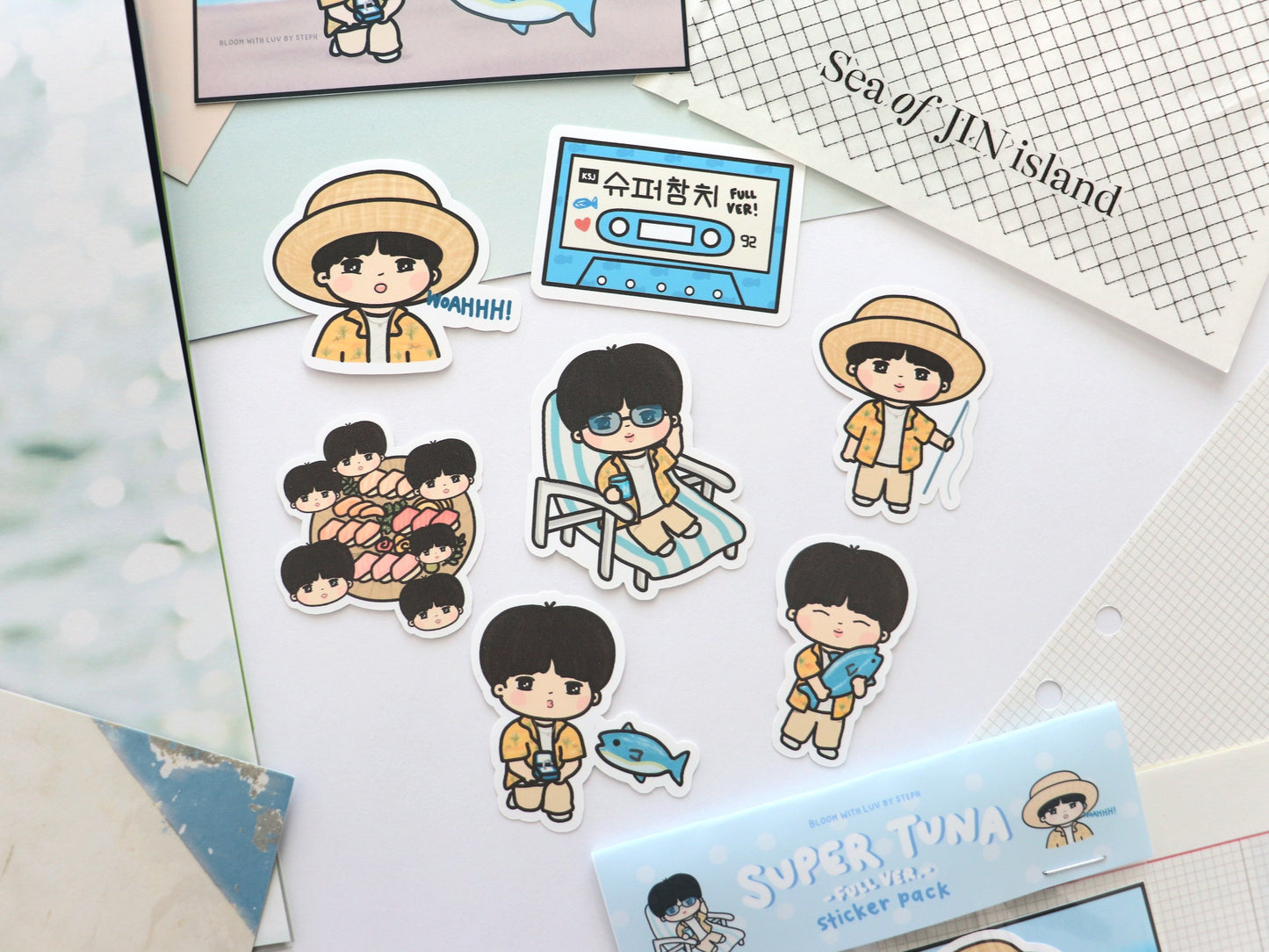 Jin Super Tuna Full Version Sticker Pack