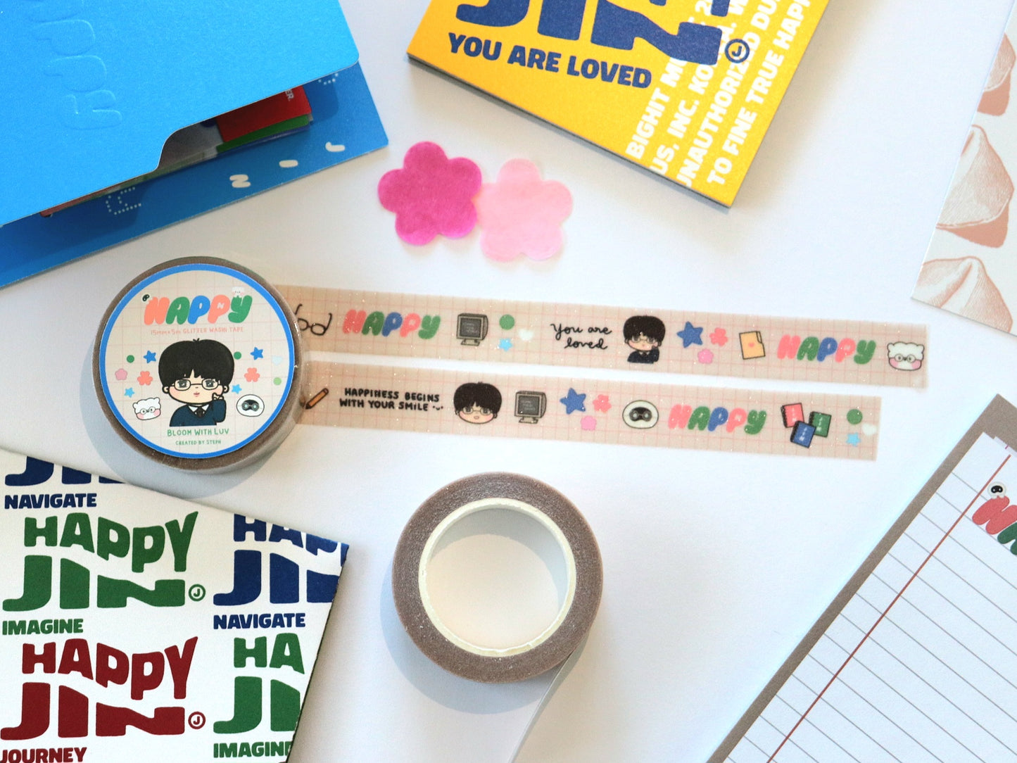 Happy Jin Glitter Washi Tape