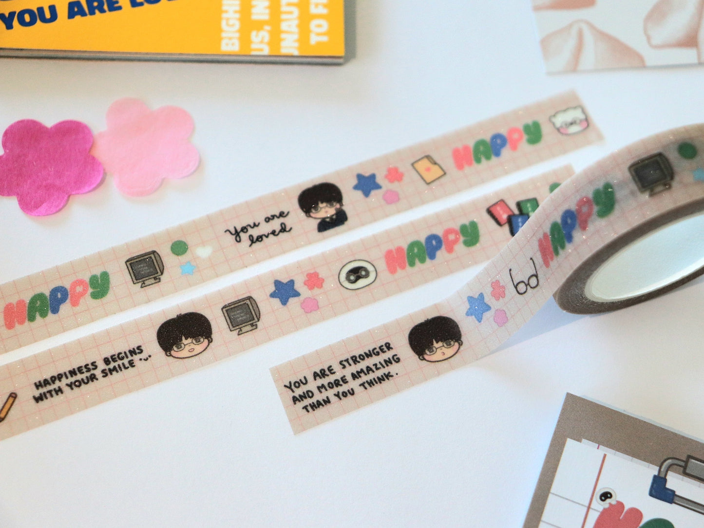 Happy Jin Glitter Washi Tape