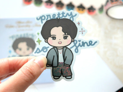 Mona Lisa Hobi Sparkly Jeans Glitter Waterproof Vinyl Sticker