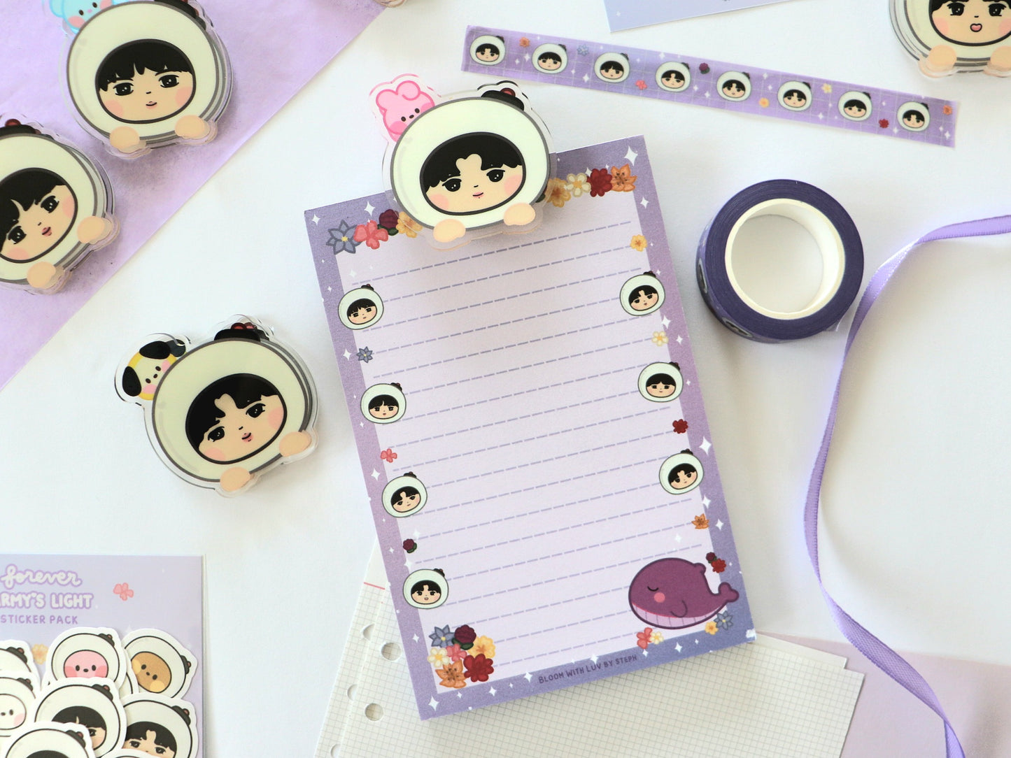 Forever ARMY's Light Acrylic Binder Clip