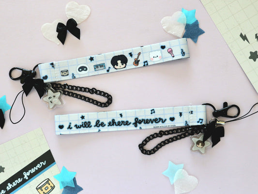 Seokjinnie's Buddies Rockstar Wrist Strap Lanyard Keychain