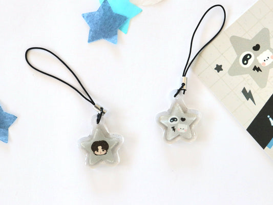 Seokjinnie's Buddies Double-Sided Glitter Mini Charm