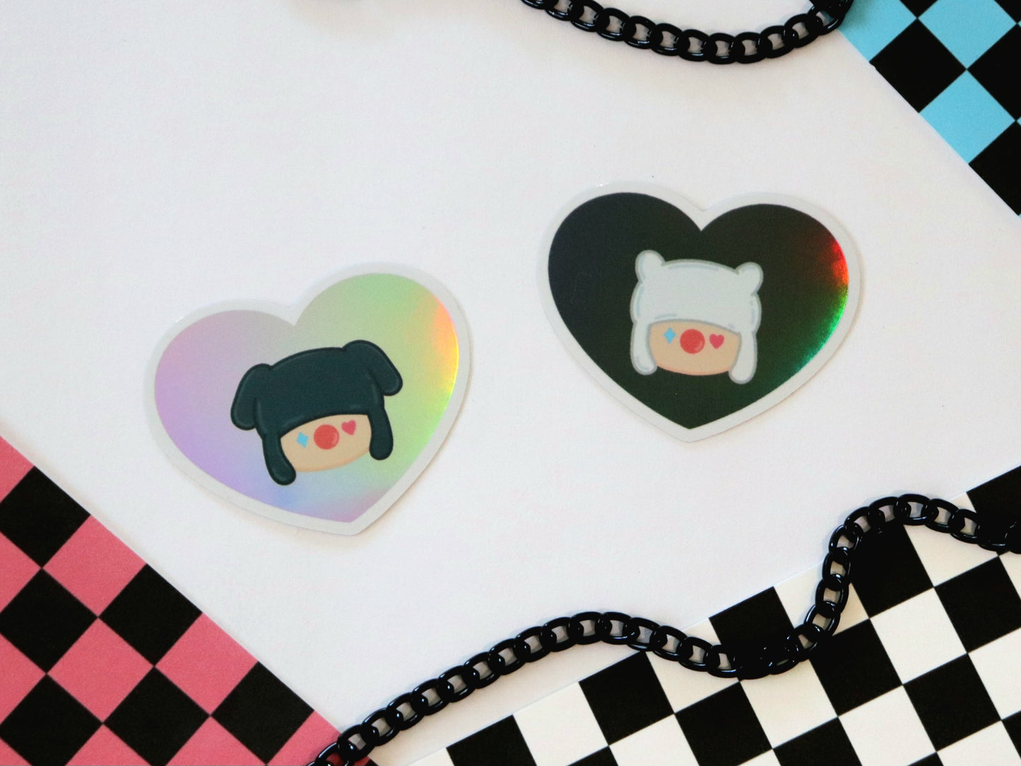 Hobi Jack in the Box Heart Holo Sticker Set