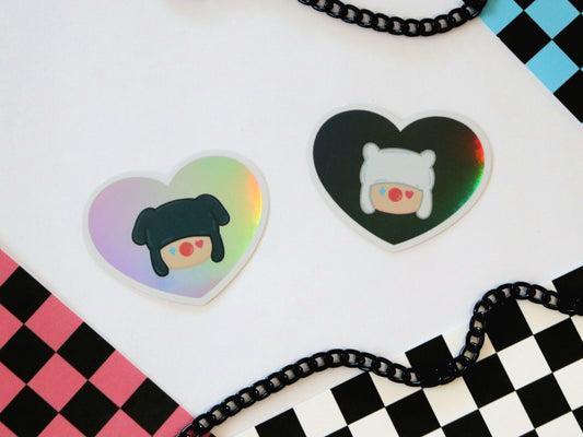 Hobi Jack in the Box Heart Holo Sticker Set