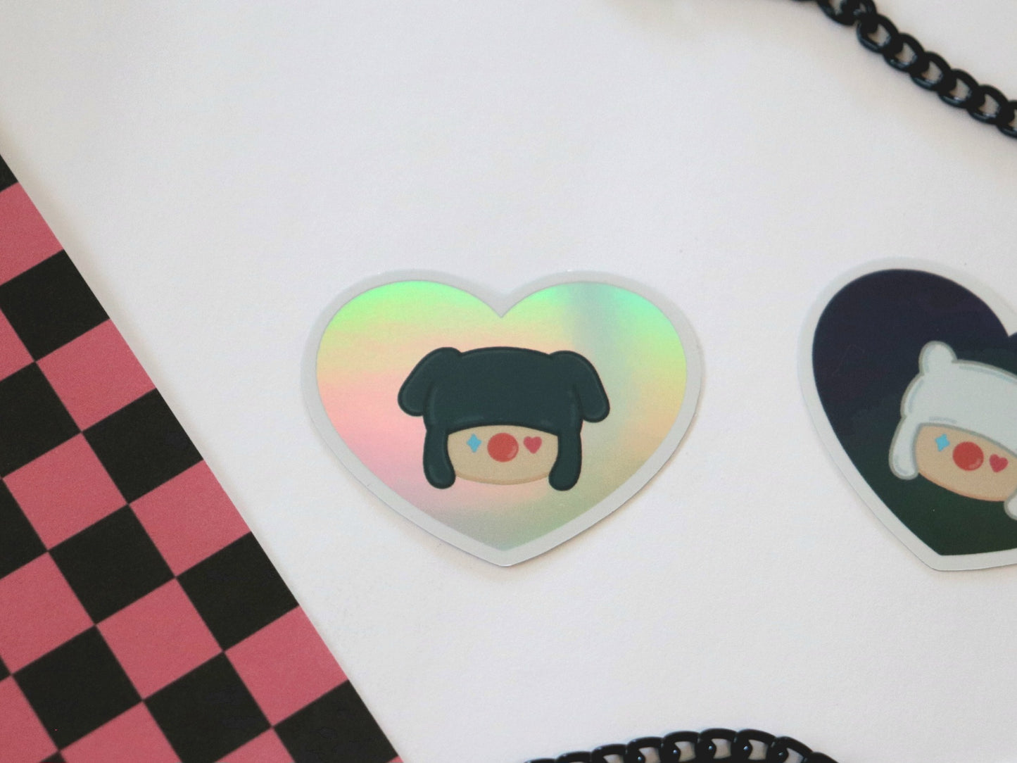 Hobi Jack in the Box Heart Holo Sticker Set