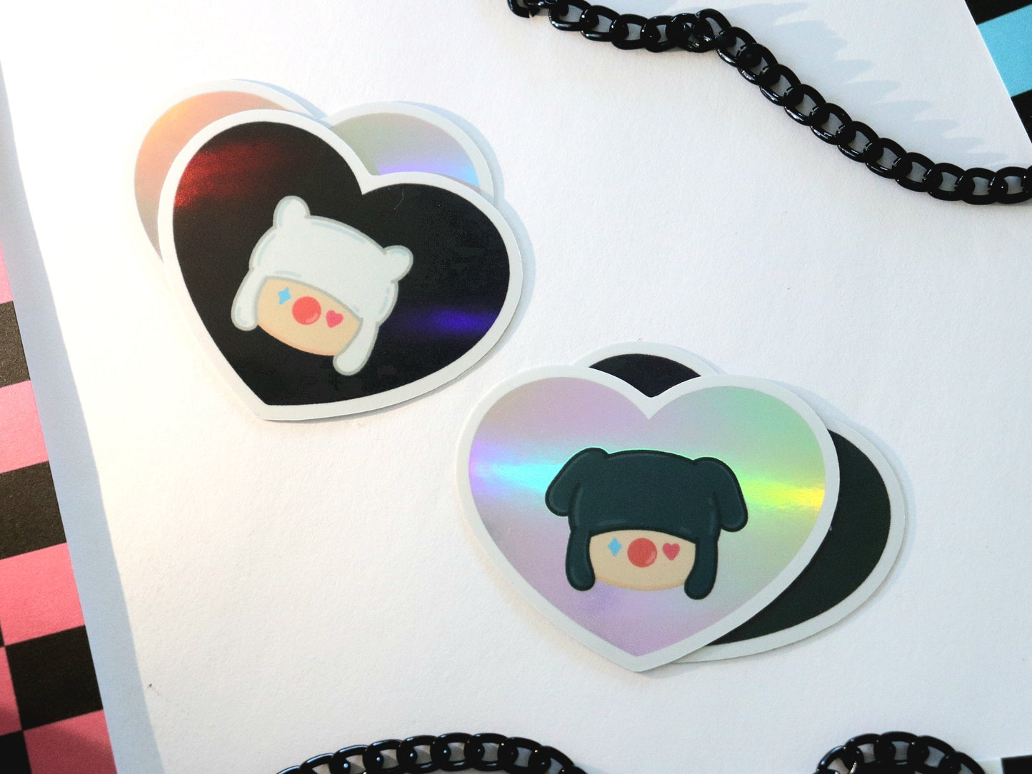 Hobi Jack in the Box Heart Holo Sticker Set