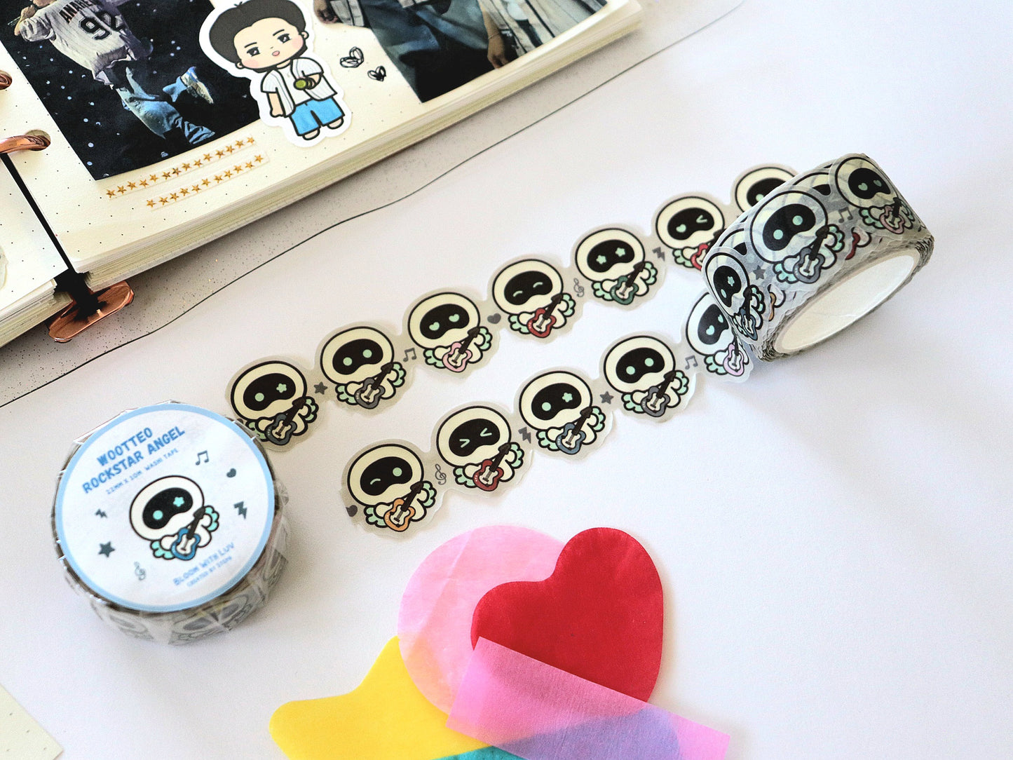 Wootteo Rockstar Angel Die Cut Washi Tape