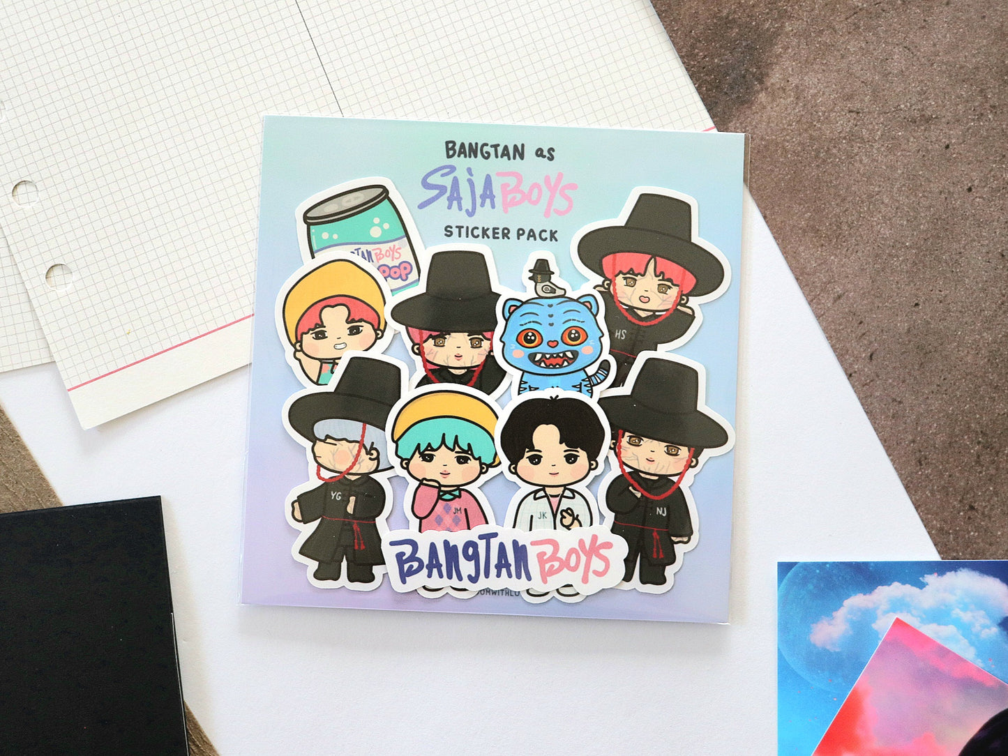 Bangtan as Saja Boys Sticker Pack