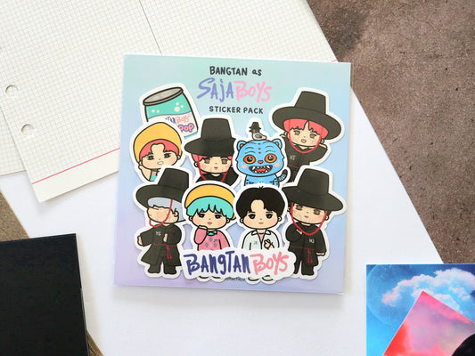 Bangtan as Saja Boys Sticker Pack