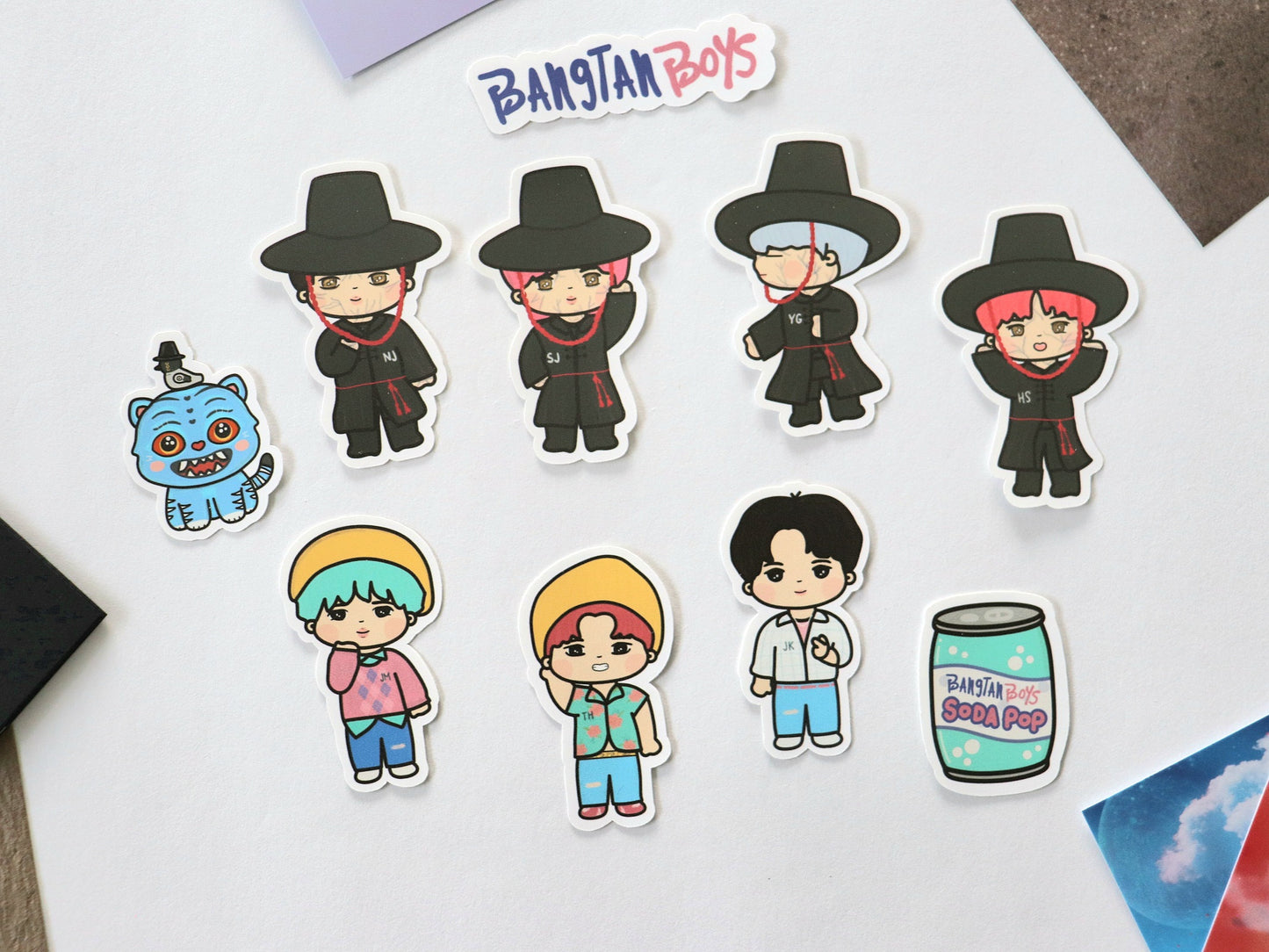 Bangtan as Saja Boys Sticker Pack