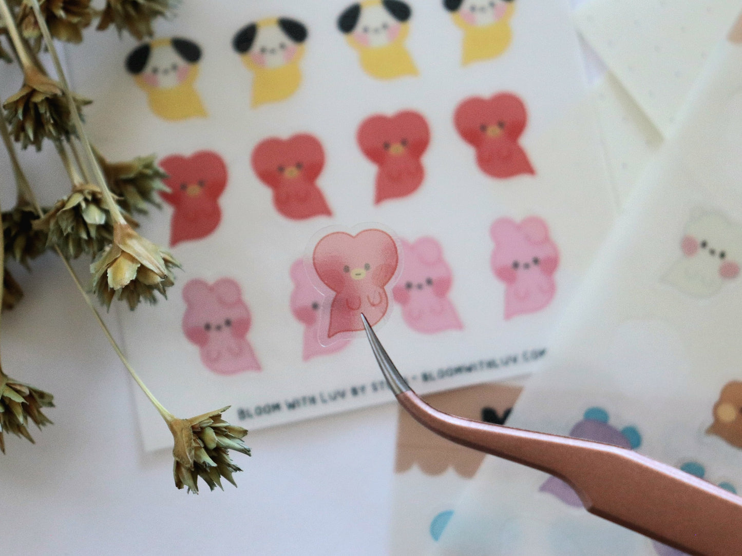 Minini Ghosts Translucent Deco Sticker Sheet
