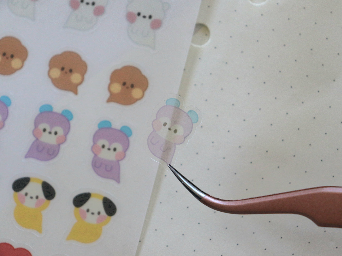 Minini Ghosts Translucent Deco Sticker Sheet