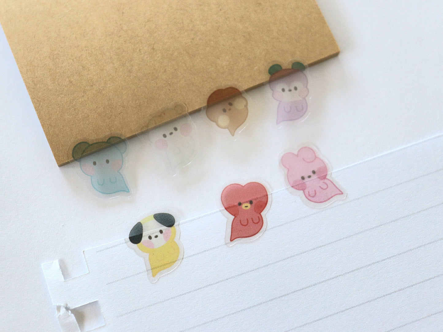 Minini Ghosts Translucent Deco Sticker Sheet