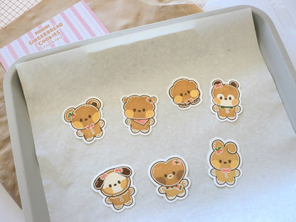 Minini Gingerbread Cookies Sticker Pack